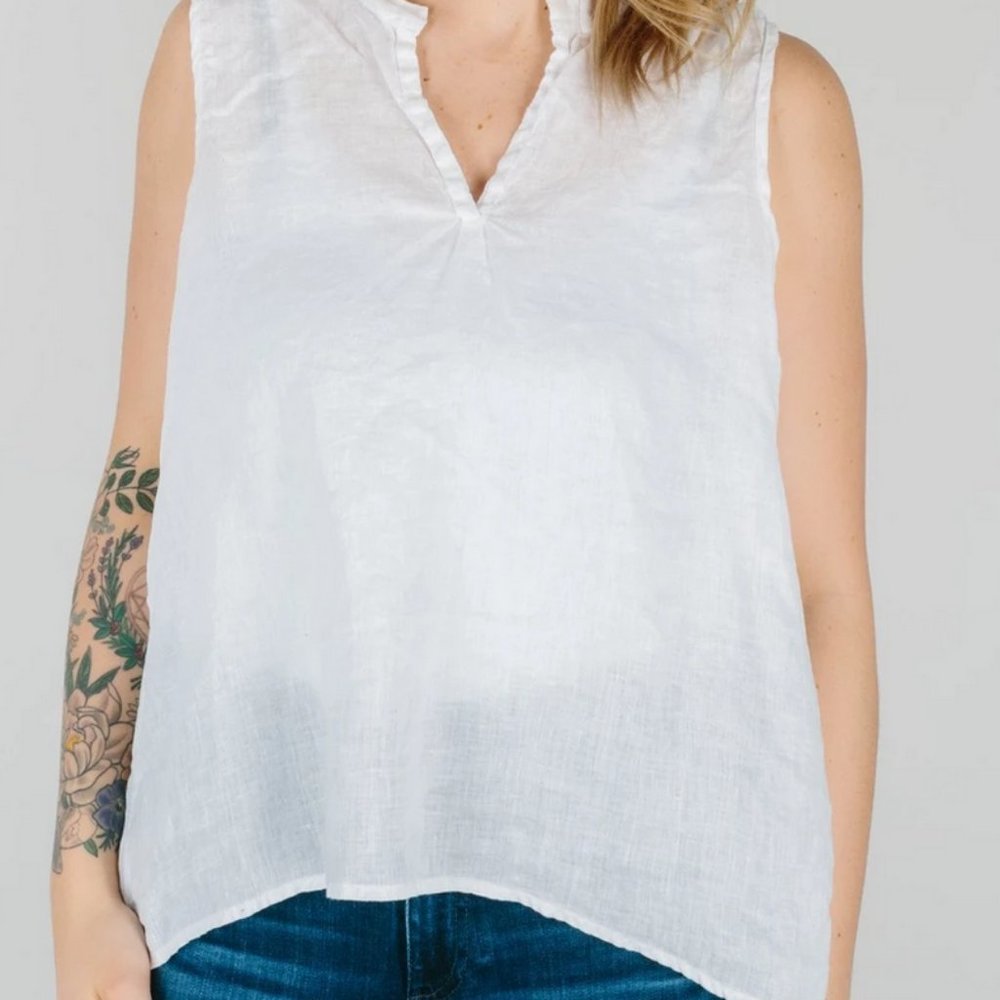 CP Shades sleeveless linen top